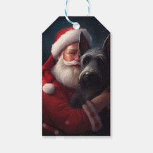 Scottish Terrier Santa Claus Festive Christmas Gift Tags