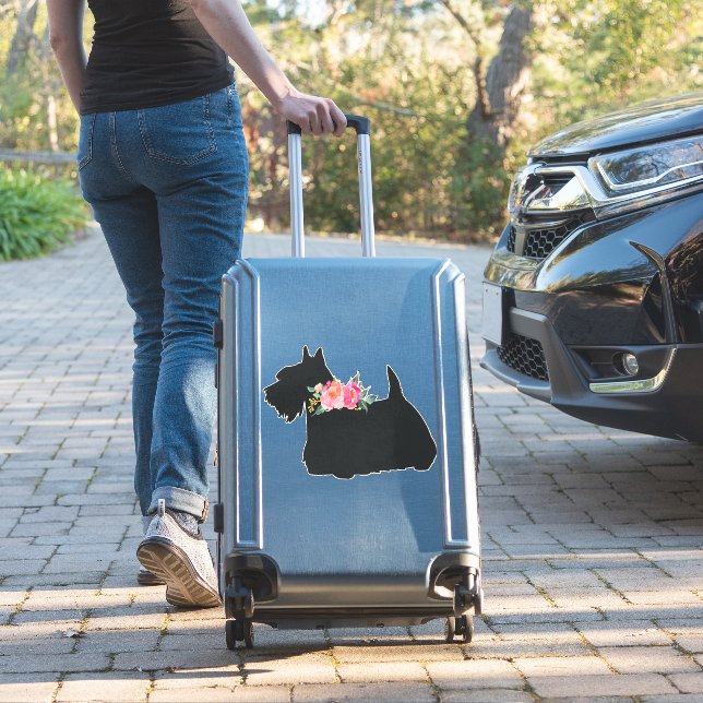 Scottish Terrier Scottie Dog (Suitcase Insitu)