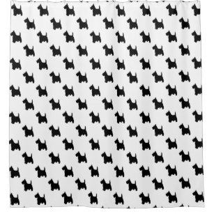 Scottie Dog Shower Curtains Zazzle Co Uk