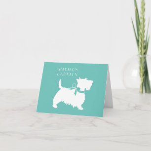 Scottish Terrier Scotty Dog Puppy Scottie Note Car Note Card