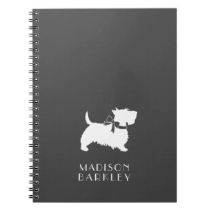 Scottish Terrier Scotty Dog Puppy Scottie Notebook