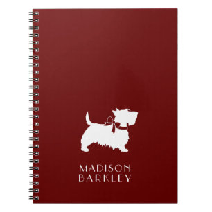 Scottish Terrier Scotty Dog Puppy Scottie Notebook