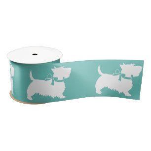 Scottish Terrier Scotty Dog Puppy Scottie Satin Ri Satin Ribbon
