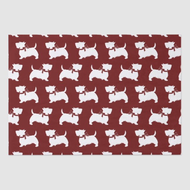 Scottish Terrier Scotty Dog Puppy Scottie Tissue P Tissue Paper (Front)