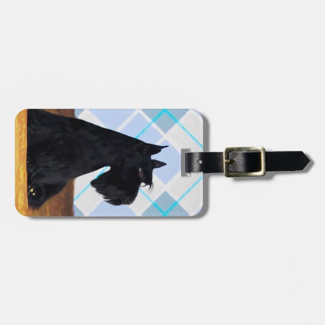 Scottish Terrier "Scotty" Luggage Tag (Front Horizontal)
