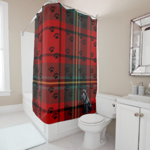 Scottish Terrier (Scotty) Tartan.  Shower Curtain