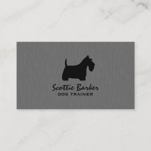 Scottish Terrier Silhouette Business Card