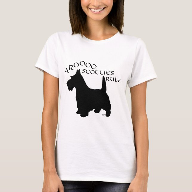 Scottish Terrier Silhouette T-Shirt (Front)