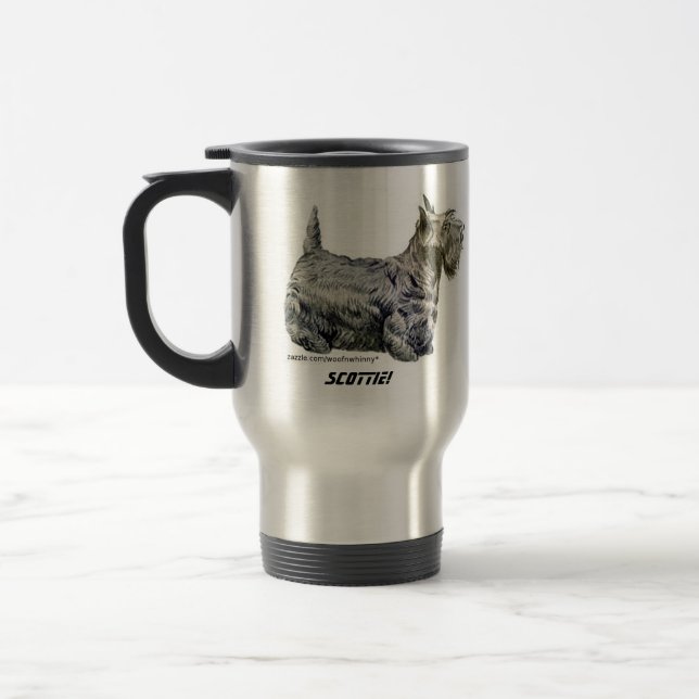 Scottish Terrier Travel Mug (Left)
