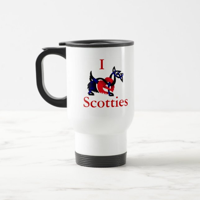 Scottish Terrier Travel Mug (Left)
