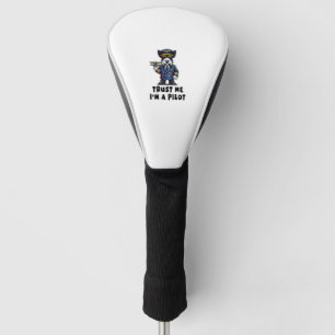 Scottish Terrier Trust Me I Am A Pilot Golf Head Cover