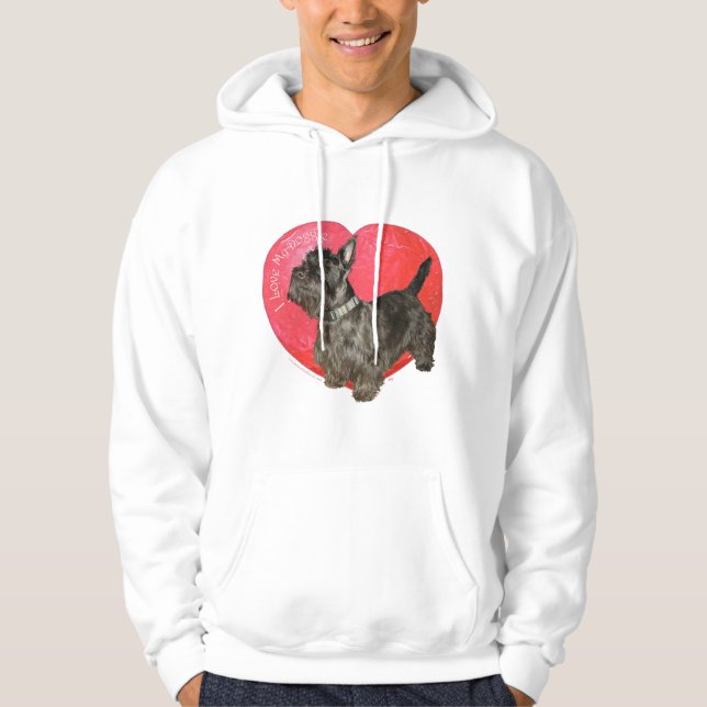 Scottish Terrier Valentine Hoodie (Front)