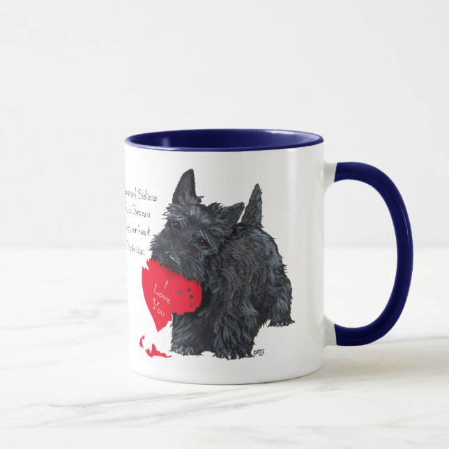 Scottish Terrier Valentine Mug (Right)