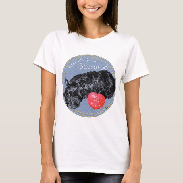 Scottish Terrier Valentine T-Shirt (Front)