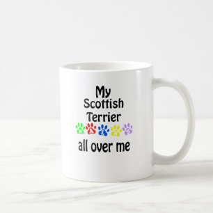 Scottish Terrier Walks Design Coffee Mug