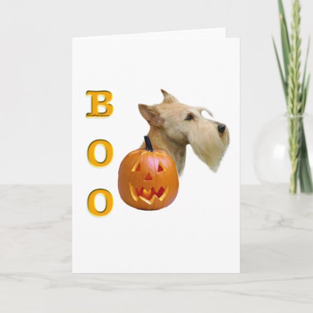 Scottish Terrier (wheaten) Boo Card (Front)