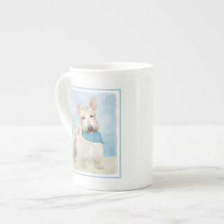 Scottish Terrier Wheaten Dog Painting Original Art Bone China Mug