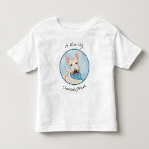 Scottish Terrier Wheaten Dog Painting Original Art Toddler T-Shirt
