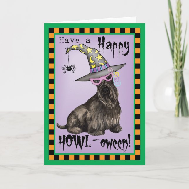 Scottish Terrier Witch Card (Front)