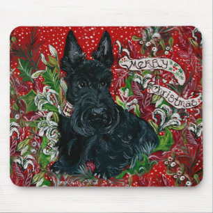 Scottish Terrier Xmas Mouse Mat