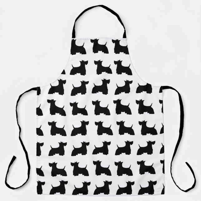Scottish Terriers Allover Print Apron (Front)