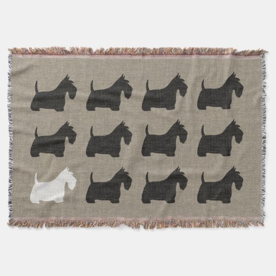 scottie dog throw blanket