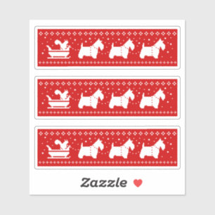 Scottish Terriers Christmas Sleigh Holiday