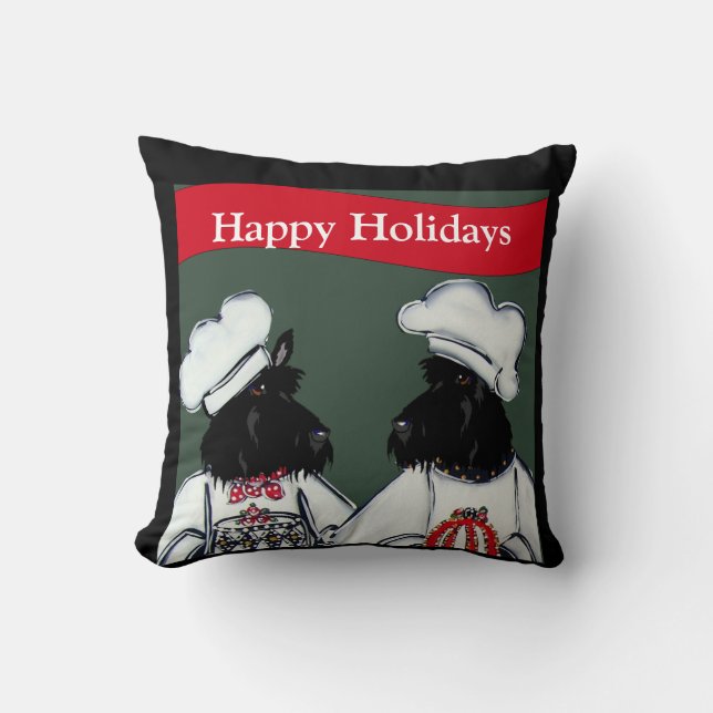 Scottish Terriers Cushion (Front)