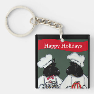 Scottish Terriers   Key Ring