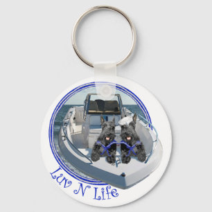 Scottish Terriers on the Boat Key Ring