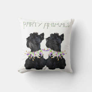 Scottish Terriers Party Animal Cushion
