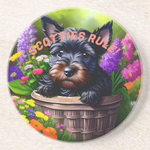 Scottish Terriers Rule! Coaster