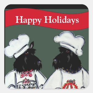 Scottish Terriers Square Sticker