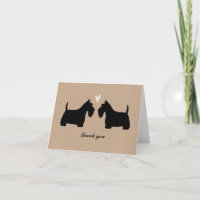 Scottish Terriers Wedding Thank You