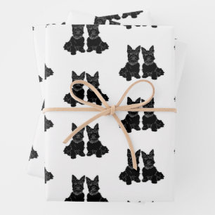 Scottish Terriers Wrapping Paper Sheet