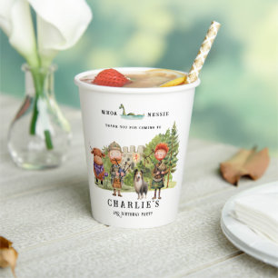 Scottish Themed Birthday Party  Paper Cups