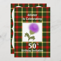 Scottish Themed Celebration Party Invitations