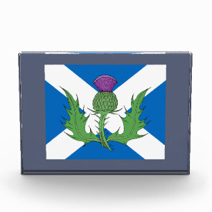 Scottish Thistle and Saltire Photo Block