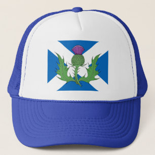 Scottish Thistle and Saltire Trucker Hat