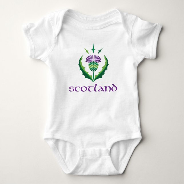 Scottish Thistle Baby Bodysuit (Front)