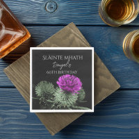 Scottish Thistle Birthday Napkins
