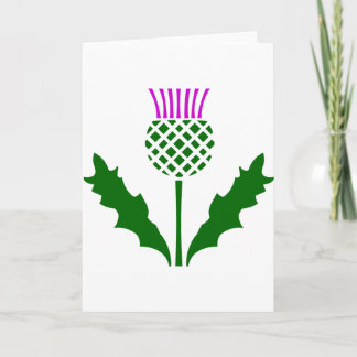 Scottish Thistle Card