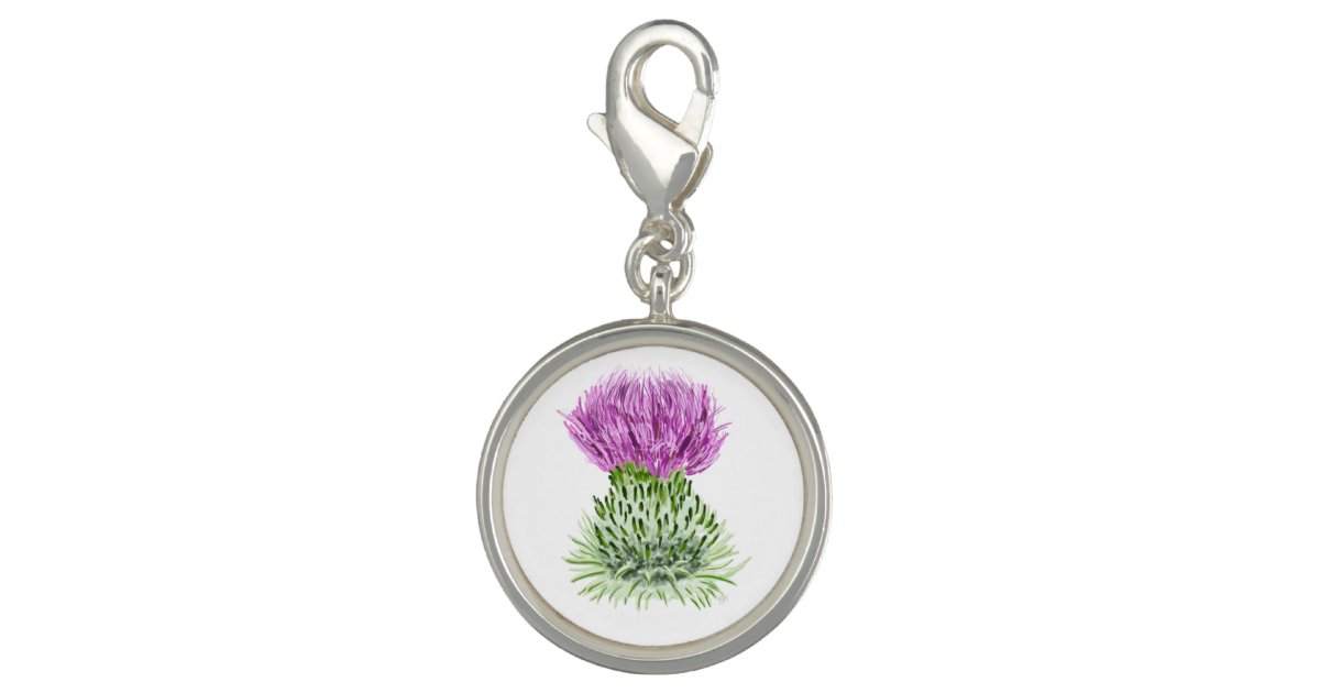 Scottish Thistle Charm Zazzle