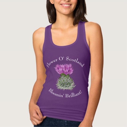 Scottish Thistle, Flower Of Scotland Tank Top