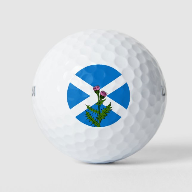 Scottish thistle golf balls (Front)