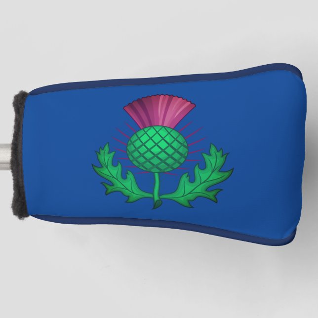 Scottish Thistle Golf Head Cover (Front)