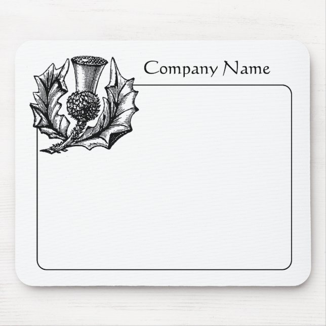 Scottish Thistle Graphic Mouse Mat (Front)