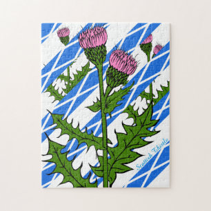 Scottish thistle jigsaw puzzle