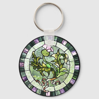 Scottish Thistle Key Ring