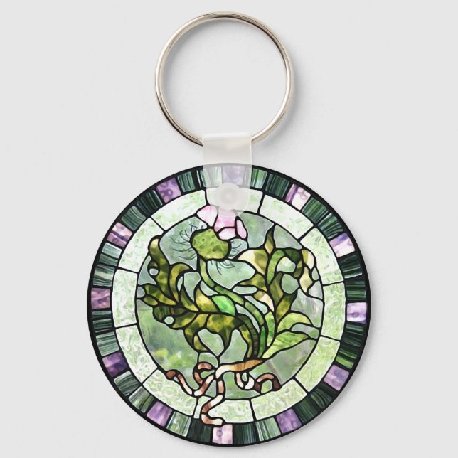 Scottish Thistle Key Ring (Front)